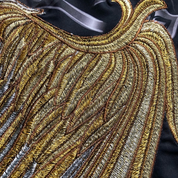 Robert Graham Saints/Sinners Gold Metallic Men's Size L Graphic Skull T-Shirt - Picture 14 of 16